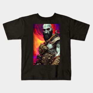 CYBERPUNK STEAMPUK KRATOS GOW Kids T-Shirt